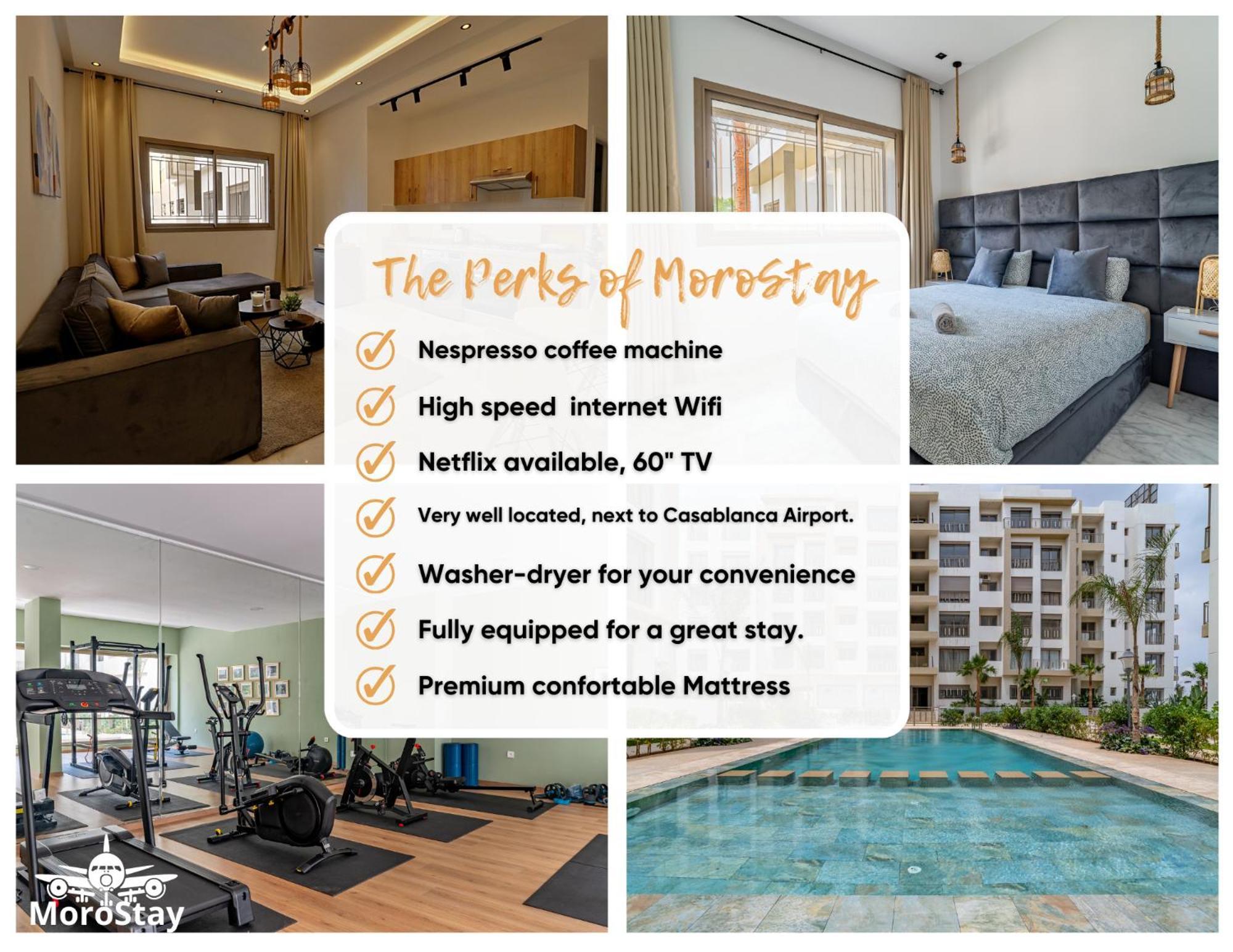 Apartament Aeroharmony Nouaceur Zewnętrze zdjęcie